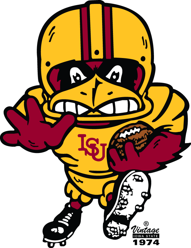 Iowa State Cyclones 1974-1983 Mascot Logo v2 diy DTF decal sticker